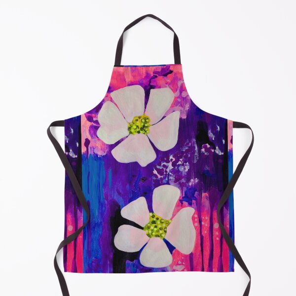 Item preview, Pink Tinted White Flowers Drippy Background designed and sold by wildjellybeans.
