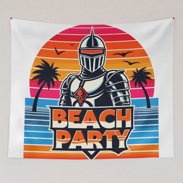 Item preview, Retro-Futuristic Beach Party 2 designed and sold by Capizione.