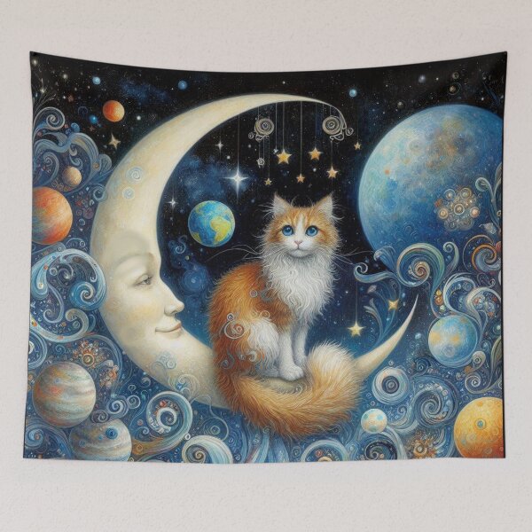 Item preview, Celestial Cat in Space designed and sold by Myra365Art.