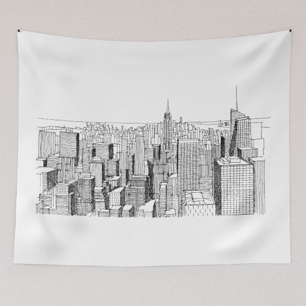 Item preview, New York skyline designed and sold by junyangcaidraw.