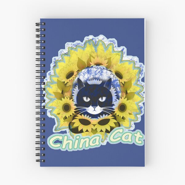 Item preview, China Cat Sunflower Batik designed and sold by AuroraXGreen.