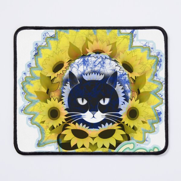 Item preview, China Cat Sunflower Batik designed and sold by AuroraXGreen.
