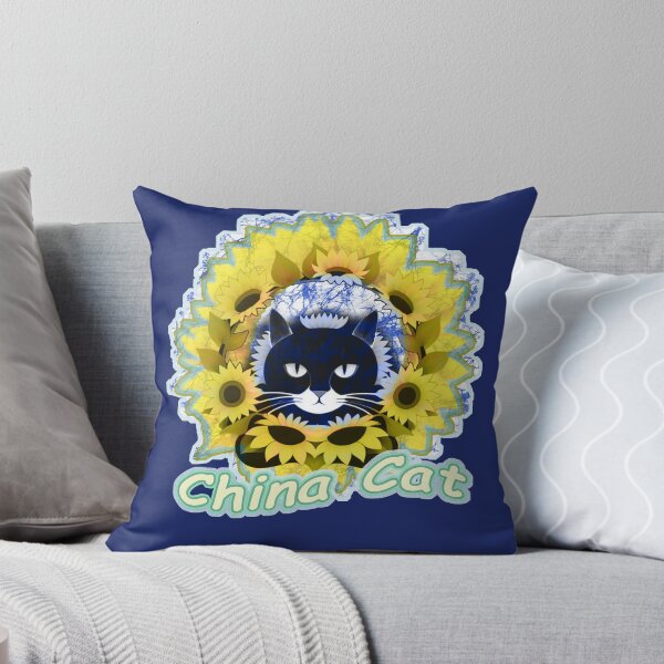 Item preview, China Cat Sunflower Batik designed and sold by AuroraXGreen.