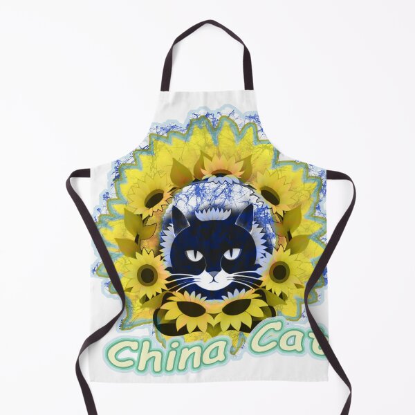 Item preview, China Cat Sunflower Batik designed and sold by AuroraXGreen.