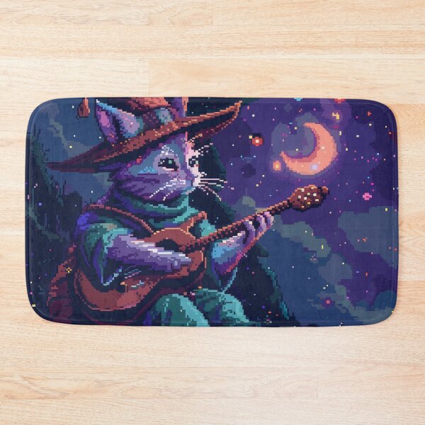 Item preview, Cute Magic Kitten Pixel Art designed and sold by Kaos-Bit.