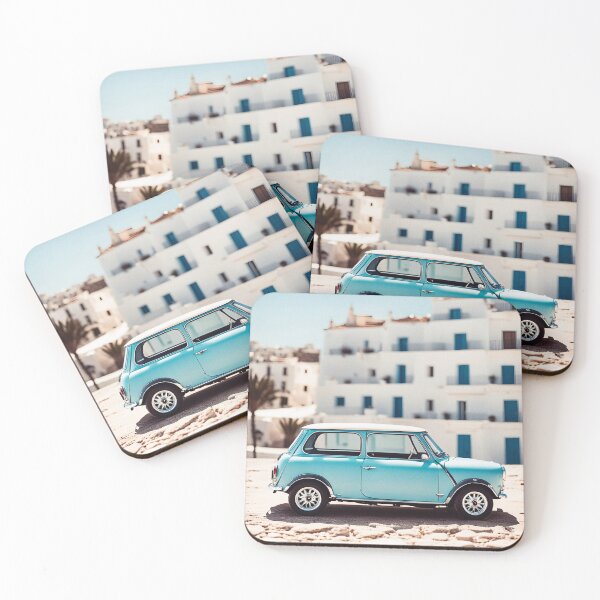 Artikelvorschau, Ibiza blau Oldtimer Priny entworfen und verkauft von Simply The West Prints.