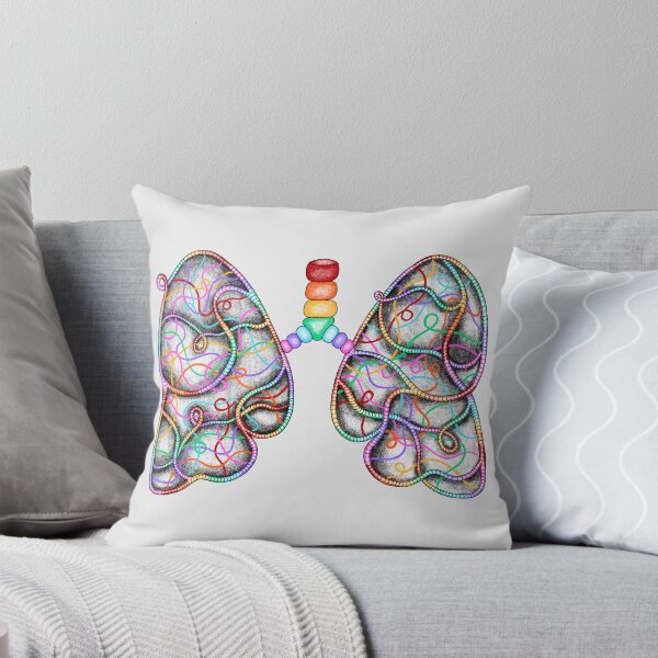 Item preview, Pride Rainbow Lungs pencil drawing designed and sold by ImJustHannah.