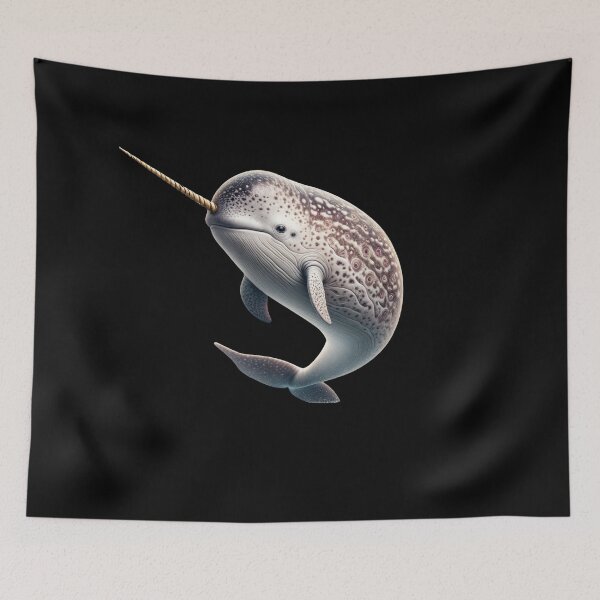 Item preview, Diseño de unicornio de unicornio marino de ballenas de ballena narval designed and sold by IKOK.