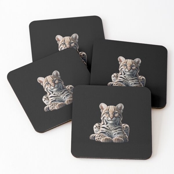 Item preview, Ocelot Lover Feline Wildlife Art T-Shirt designed and sold by IKOK.