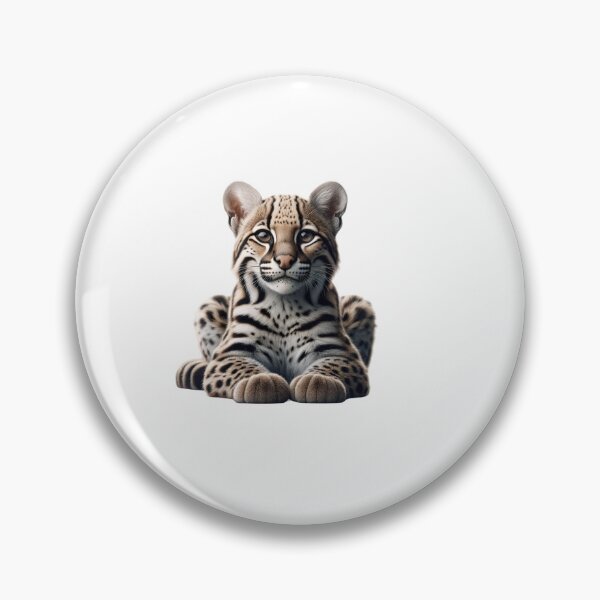 Item preview, Ocelot Lover Feline Wildlife Art T-Shirt designed and sold by IKOK.