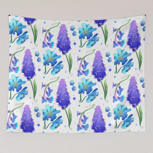 Item preview, Rare Flowers Blue Set designed and sold by FistApology.