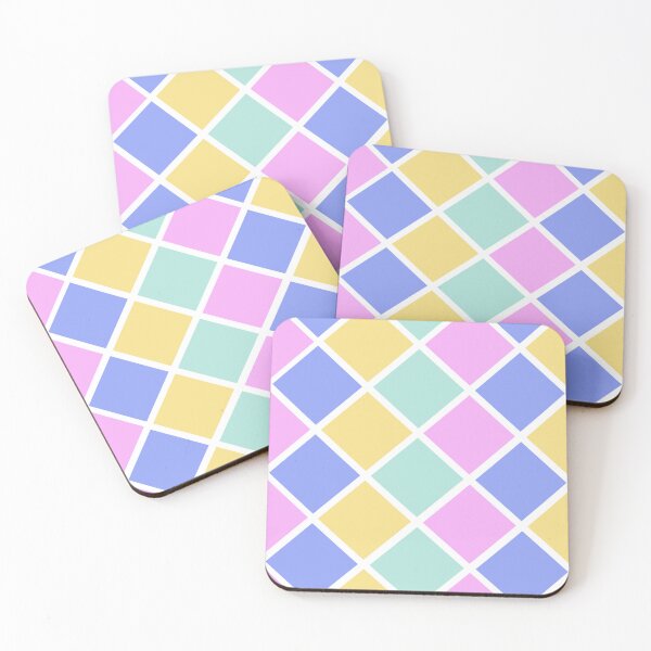 Item preview, Pastel Diamond Square Geometric Pattern designed and sold by LMStudioDesigns.