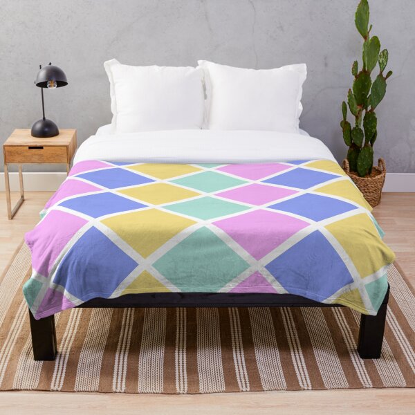 Item preview, Pastel Diamond Square Geometric Pattern designed and sold by LMStudioDesigns.