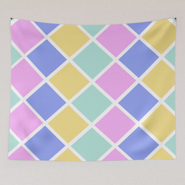 Item preview, Pastel Diamond Square Geometric Pattern designed and sold by LMStudioDesigns.