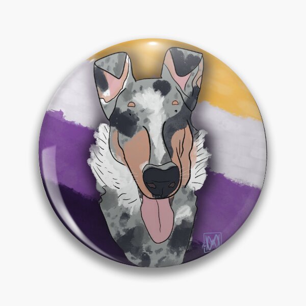 Item preview, Non-binary Pride Smooth Collie designed and sold by BadDogArtwork.