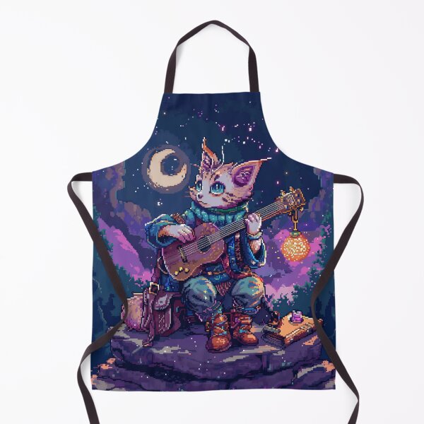 Item preview, Kitten Bard Pixel Art designed and sold by Kaos-Bit.