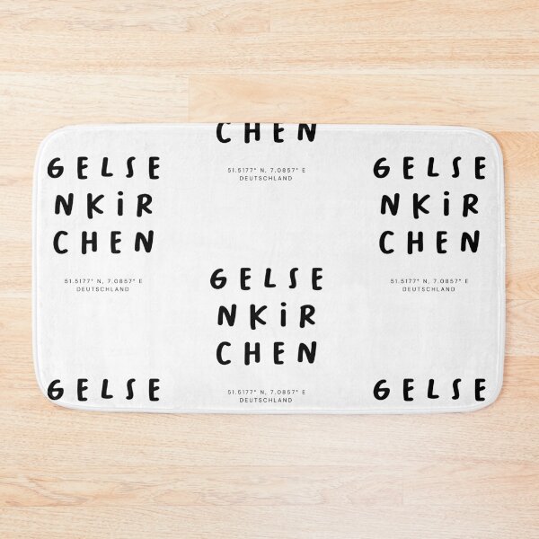Item preview, Gelsenkirchen | Typography Design | Design Map Coordinates designed and sold by RM-Journey.