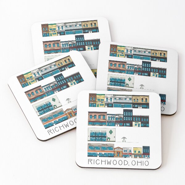 Item preview, Richwood Ohio Downtown, White Color designed and sold by Handmadebyjessm.