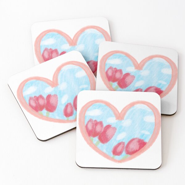 Item preview, Heart with tulips designed and sold by Pitix-19.