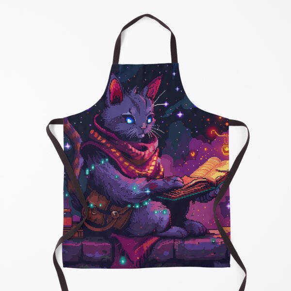 Item preview, Kitten Witch Pixel Art designed and sold by Kaos-Bit.