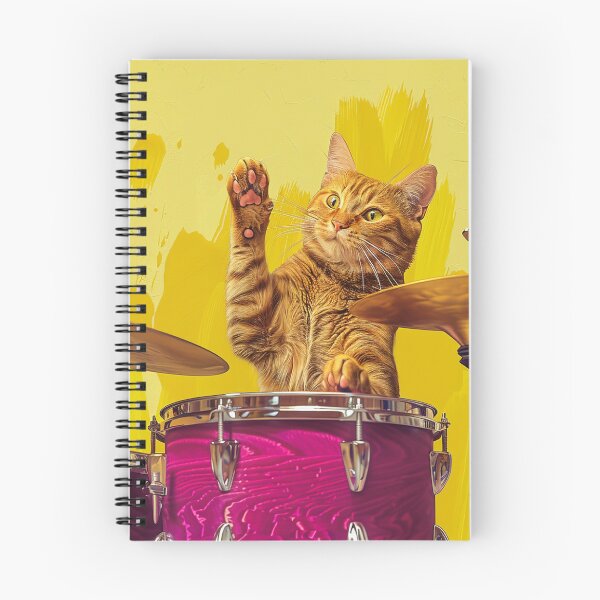 Item preview, Cat playing in the drums  designed and sold by PixcelStudioB.