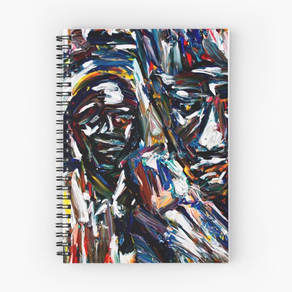 Item preview, Two Faces Barely Seen in a Abstract Expressionism Heavy Oil Paint Style  designed and sold by HeavyHits.