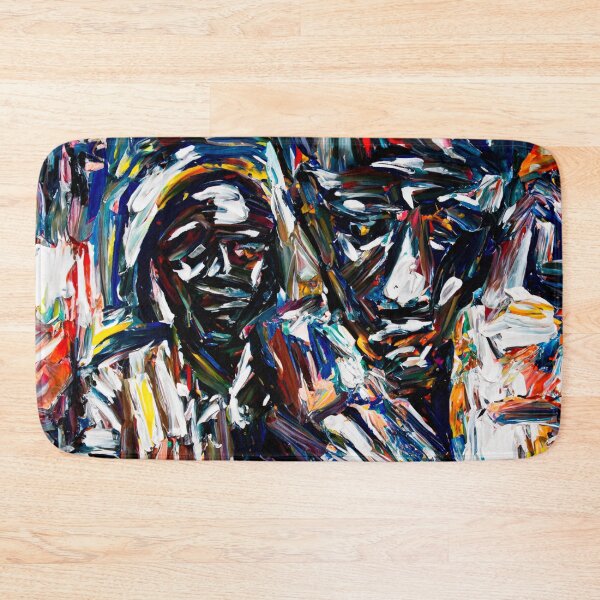 Item preview, Two Faces Barely Seen in a Abstract Expressionism Heavy Oil Paint Style  designed and sold by HeavyHits.