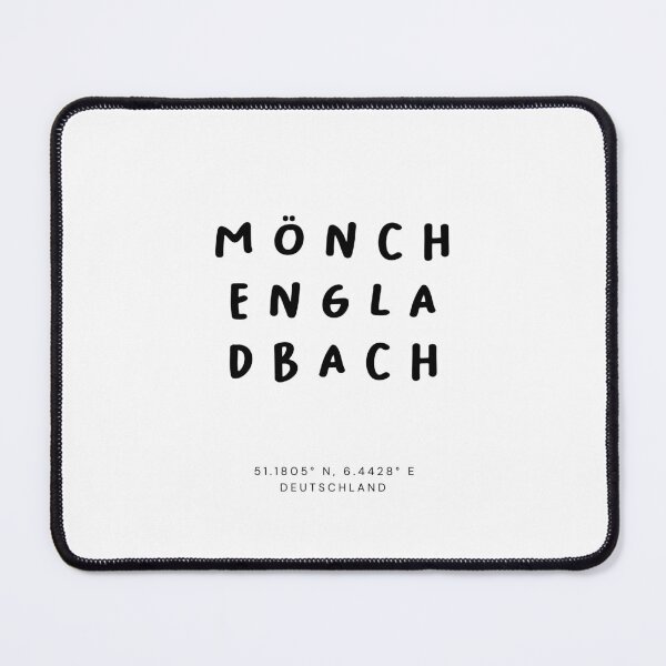 Item preview, Mönchengladbach | Typography Design | Design Map Coordinates designed and sold by RM-Journey.