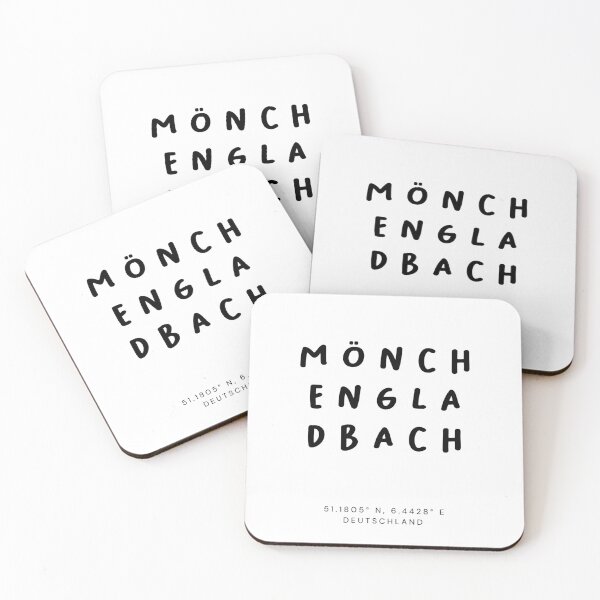 Item preview, Mönchengladbach | Typography Design | Design Map Coordinates designed and sold by RM-Journey.