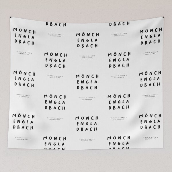 Item preview, Mönchengladbach | Typography Design | Design Map Coordinates designed and sold by RM-Journey.