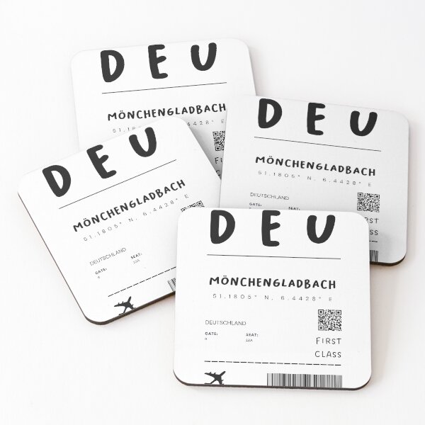 Artikelvorschau, Mönchengladbach | Flugticket Design | Reisen | Touristen entworfen und verkauft von RM-Journey.