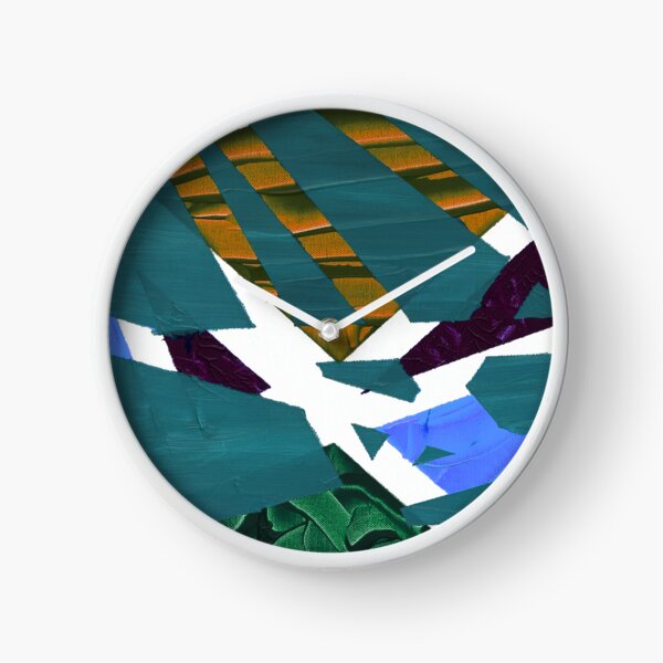 80's - Blue Teal Clock
