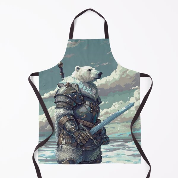 Item preview, Polar Bear Knight Pixel Art designed and sold by Kaos-Bit.