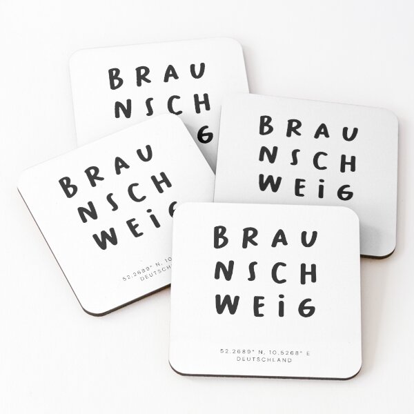 Item preview, Braunschweig | Typography Design | Design Map Coordinates designed and sold by RM-Journey.