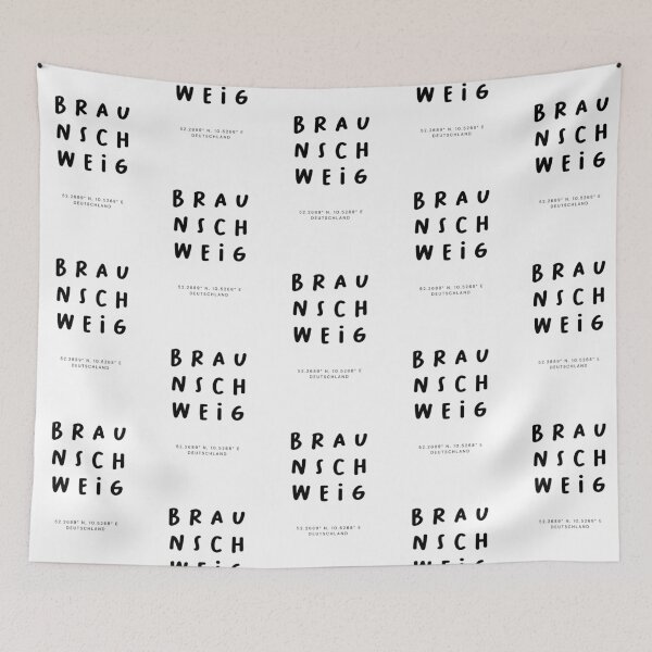 Item preview, Braunschweig | Typography Design | Design Map Coordinates designed and sold by RM-Journey.