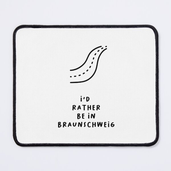 Item preview, I'd Rather be in Braunschweig | Typography Design | Minimalist Aesthetic designed and sold by RM-Journey.