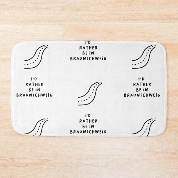 Item preview, I'd Rather be in Braunschweig | Typography Design | Minimalist Aesthetic designed and sold by RM-Journey.