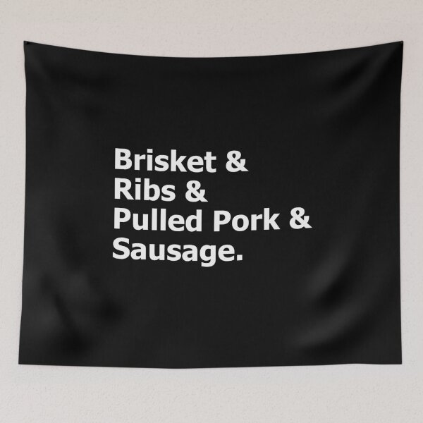Item preview, Brisket Ribs Pulled Pork Sausage BBQ Lover Barbecue  designed and sold by The Junto Shop.