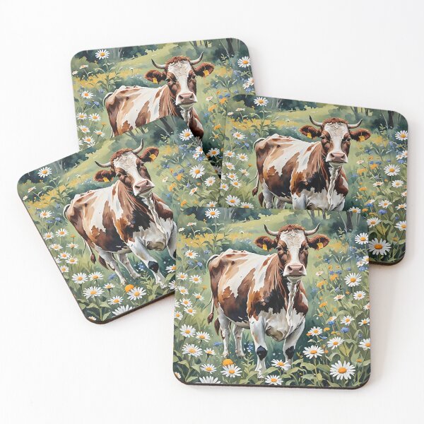Item preview, Cow In A Field Of Daisy's designed and sold by Paw's Arts.