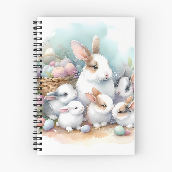 Item preview, Rabbits playing together designed and sold by RubisLeaf.