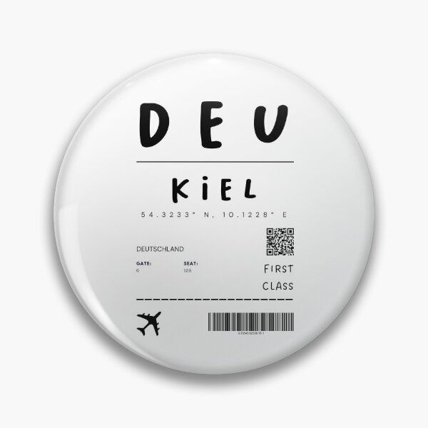 Artikelvorschau, Kiel | Flugticket Design | Reisen | Touristen entworfen und verkauft von RM-Journey.
