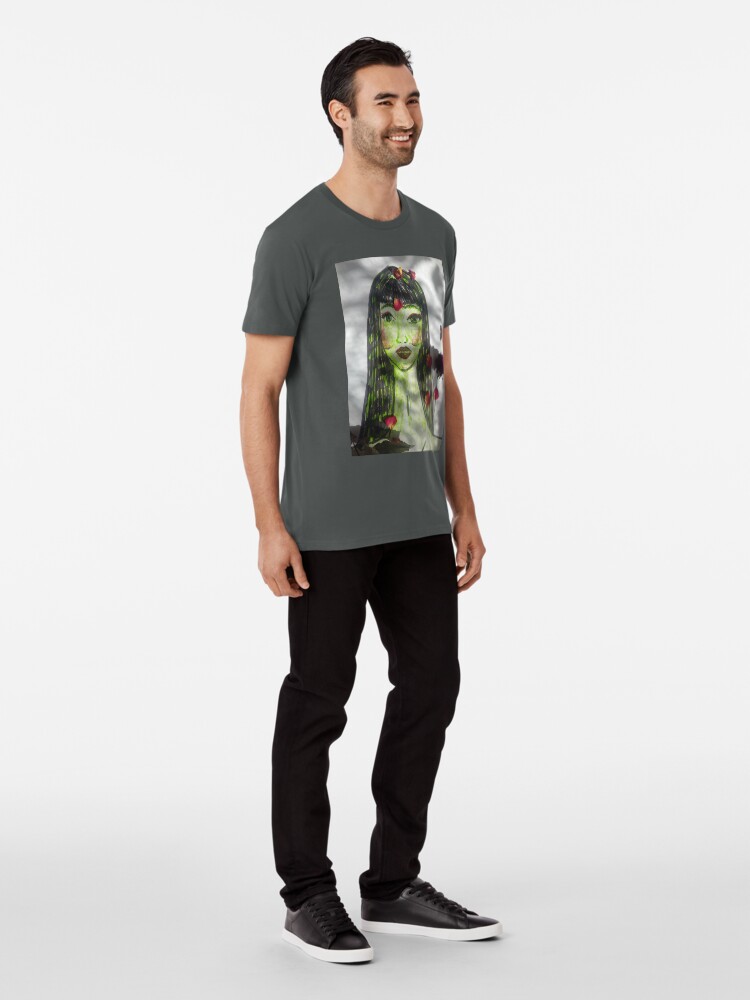 Alternate view of A Beautiful Green-skinned Girl Premium T-Shirt