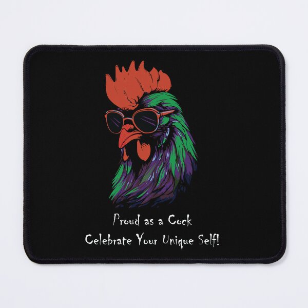 Item preview, Sunny Side Up: The Rooster Rocking Green Feathers and Shades designed and sold by OooPstudio.
