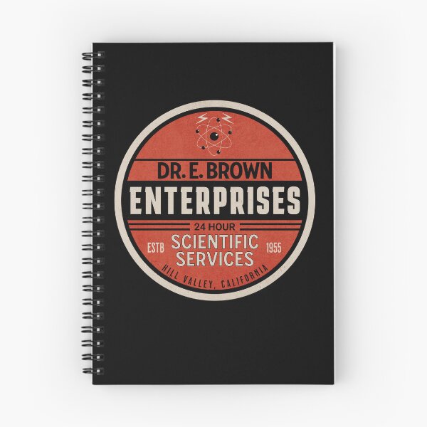 Item preview, Dr. E Brown Enterprises | Funny Retro 80s Time Travel Science Movie designed and sold by dwinburn.