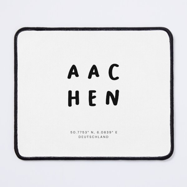 Item preview, Aachen | Typography Design | Design Map Coordinates designed and sold by RM-Journey.