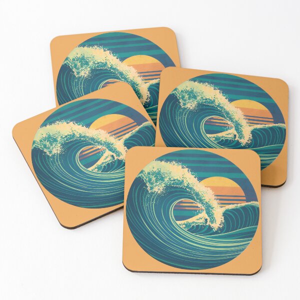 Item preview, Retro wave waves design summer time designed and sold by Newhyperion.
