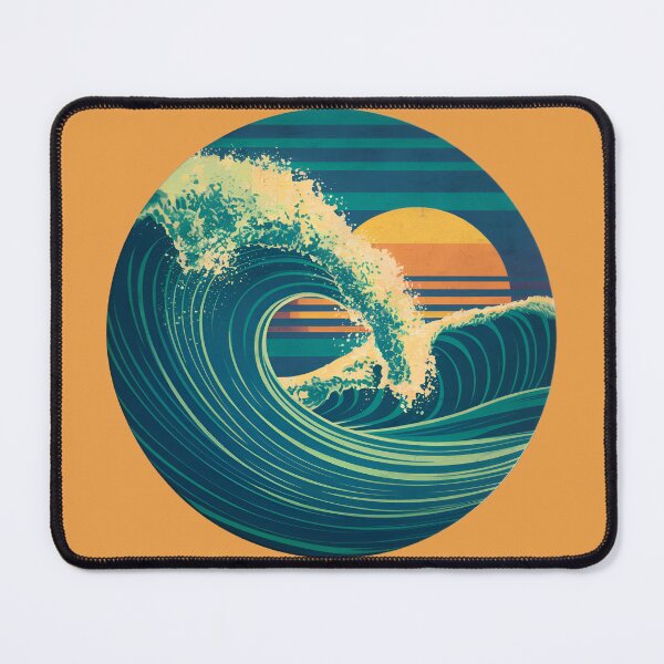 Item preview, Retro wave waves design summer time designed and sold by Newhyperion.