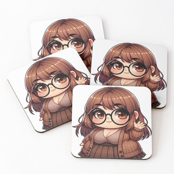 Item preview, Chibi Chubby Bookgirl | Beba | Cute Kawaii | Confidence designed and sold by SpeckbarbiiArts.