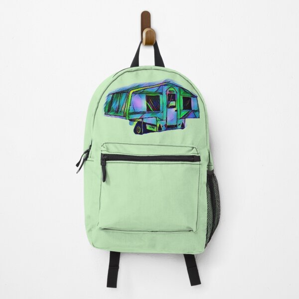 Item preview, Green and Blue Trailer Tent designed and sold by BeccaAelishe.