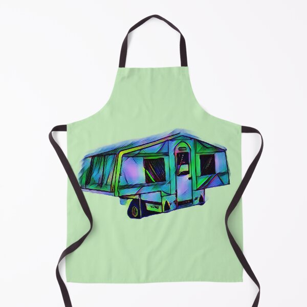 Item preview, Green and Blue Trailer Tent designed and sold by BeccaAelishe.